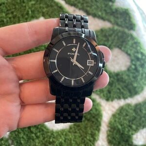 Fossil Black Stainless Steel Watch